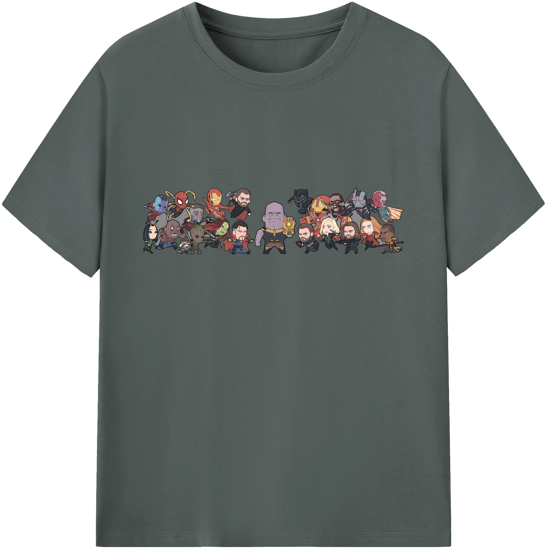 （画像用） アベンジャーズ The Avengers 綿100％ メンズ半袖Tシャツ｜肌触りやわらか＆通気性